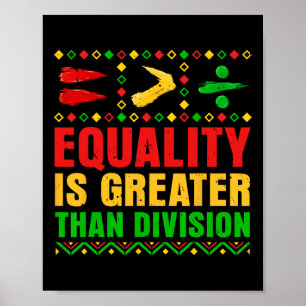 Zwarte Geschiedenis Maand Gelijkheid Is Groter Dan Poster