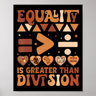 Zwarte Geschiedenis Maand Gelijkheid Is Groter Dan Poster
