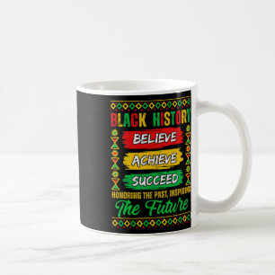 Zwarte Geschiedenis Maand Geloof Bereik Succes Mel Koffiemok