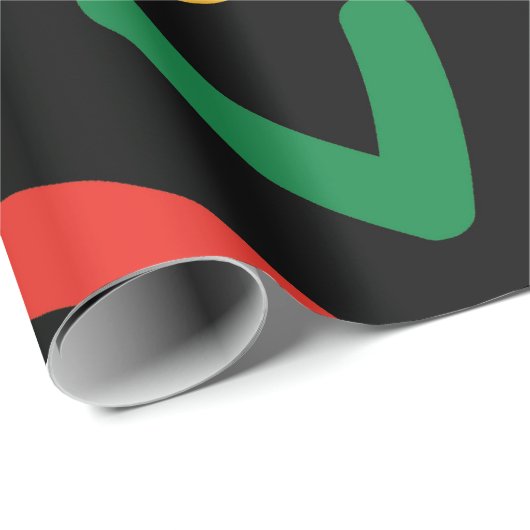 Zwarte geschiedenis Maand Geografie Cadeaupapier (Rol Hoek)