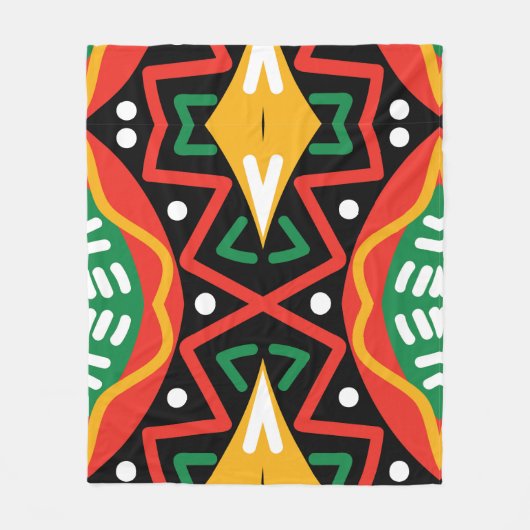 Zwarte geschiedenis Maand Geografie Fleece Deken (Voorkant)