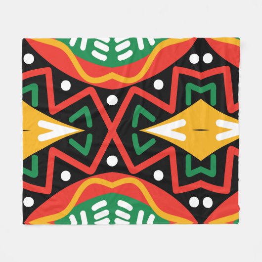 Zwarte geschiedenis Maand Geografie Fleece Deken (Voorkant (Horizontaal))