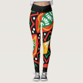 Zwarte geschiedenis Maand Geografie Leggings (Voorkant)