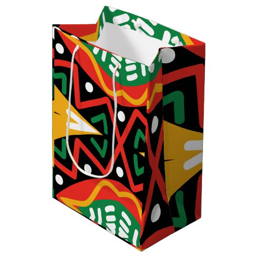 Zwarte geschiedenis Maand Geografie Medium Cadeauzakje (Voorkant Gekanteld)