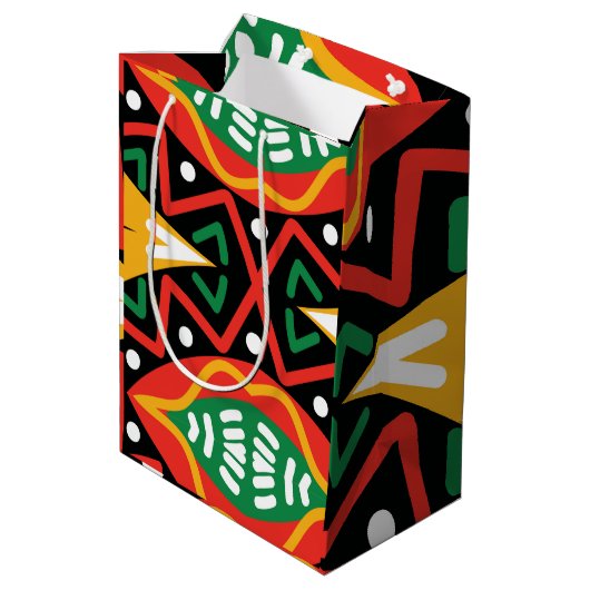 Zwarte geschiedenis Maand Geografie Medium Cadeauzakje (Achterkant Gekanteld)