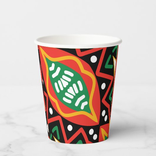 Zwarte geschiedenis Maand Geografie Papieren Bekers (Achterkant)