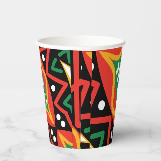 Zwarte geschiedenis Maand Geografie Papieren Bekers (Rechts)