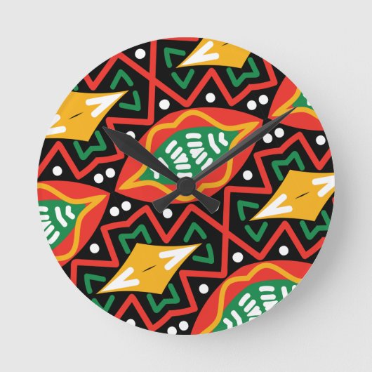 Zwarte geschiedenis Maand Geografie Ronde Klok (Voorkant)