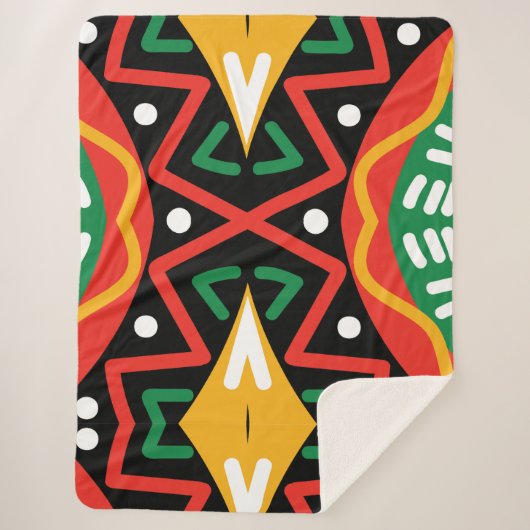 Zwarte geschiedenis Maand Geografie Sherpa Deken (Voorkant)