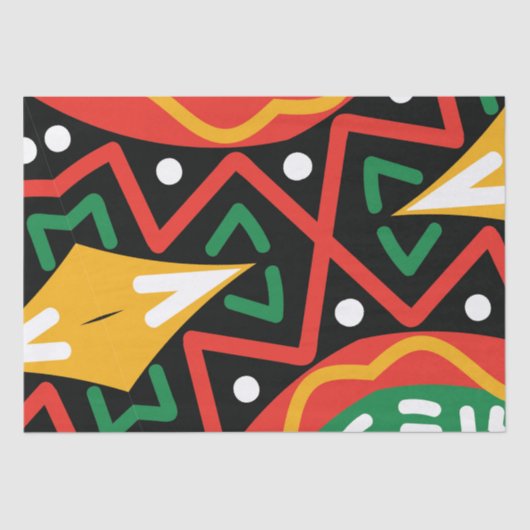 Zwarte geschiedenis Maand Geografie Tissuepapier (Voorkant)