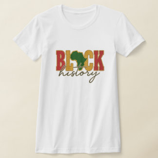 Zwarte Geschiedenis Maand Haakstijl T-shirt