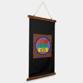 Zwarte Geschiedenis Maand Hangend Wandkleed (Gebogen)