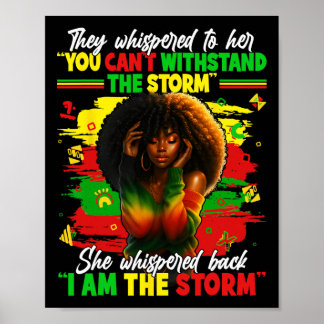 Zwarte Geschiedenis Maand Ik Ben De Storm Zwarte A Poster