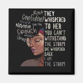 Zwarte geschiedenis maand ik ben het Storm sterke  Magneet (Voorkant)