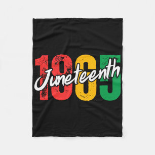 Zwarte Geschiedenis Maand Juneteenth 1865 Afrikaan Fleece Deken