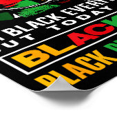 Zwarte Geschiedenis Maand Juneteenth Blackity Poster (Hoek)