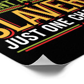 Zwarte Geschiedenis Maand Juneteenth Gezegde Manne Poster (Hoek)