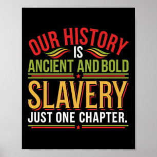 Zwarte Geschiedenis Maand Juneteenth Gezegde Manne Poster