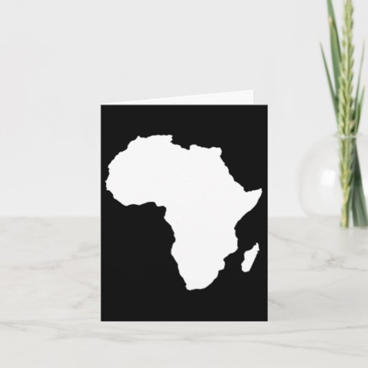 Zwarte geschiedenis maand Juneteenth Subtle Africa Kaart (Voorkant)