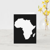 Zwarte geschiedenis maand Juneteenth Subtle Africa Kaart (Gele Bloem)