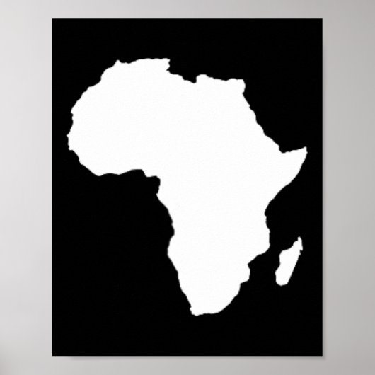 Zwarte geschiedenis maand Juneteenth Subtle Africa Poster (Voorkant)