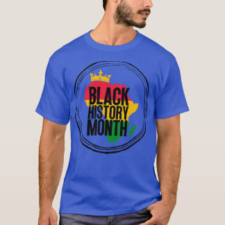 Zwarte geschiedenis maand kaart 12 t-shirt