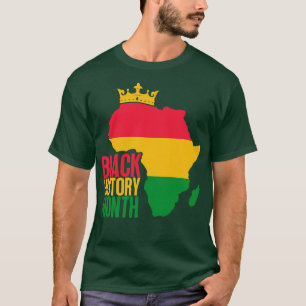 Zwarte geschiedenis maand kaart 17 t-shirt