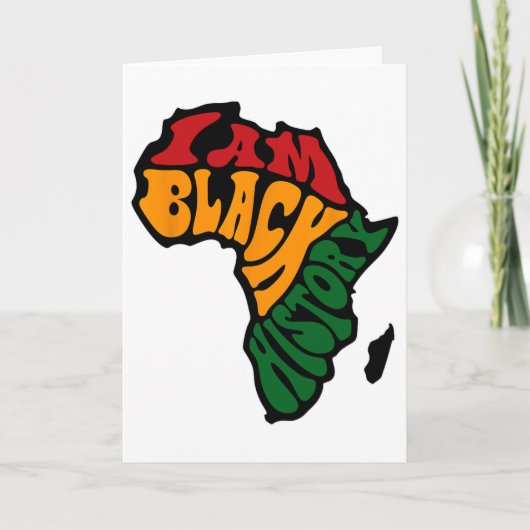 Zwarte Geschiedenis Maand Kleding Afrika Kaart Ken (Voorkant)