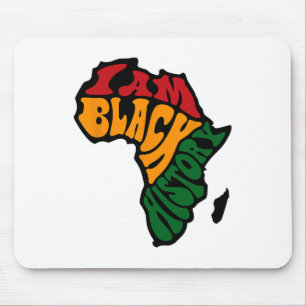 Zwarte Geschiedenis Maand Kleding Afrika Kaart Ken Muismat