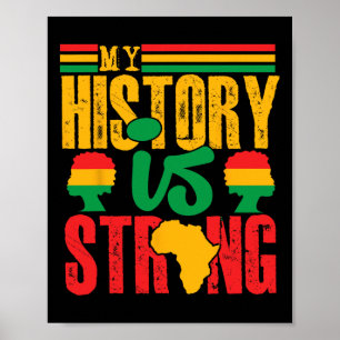 Zwarte Geschiedenis Maand Kleding Mijn Geschiedeni Poster