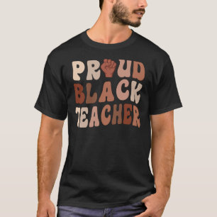 Zwarte geschiedenis Maand leraren Afrikaanse roodz T-shirt