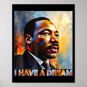 Zwarte Geschiedenis Maand Martin Heb Droom Luther Poster
