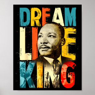 Zwarte Geschiedenis Maand Martin Heb Droom Luther  Poster