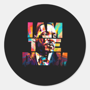Zwarte Geschiedenis Maand Martin Heb Droom Luther  Ronde Sticker