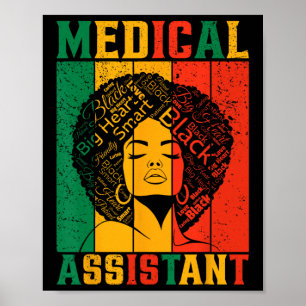Zwarte Geschiedenis Maand Medische Istant Afro-Ame Poster