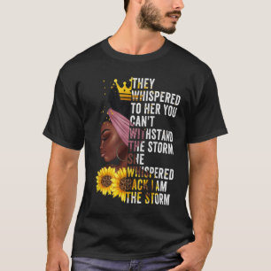 Zwarte Geschiedenis Maand meisje Afrikaanse vrouw T-shirt