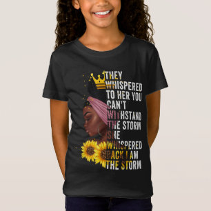 Zwarte Geschiedenis Maand meisje Afrikaanse vrouw T-shirt
