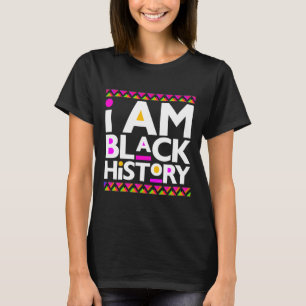 Zwarte Geschiedenis Maand Melanin King Queen Manne T-shirt