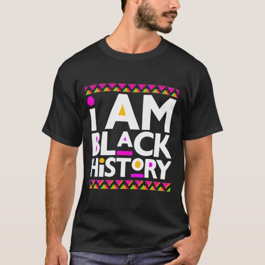 Zwarte Geschiedenis Maand Melanin King Queen Manne T-shirt (Voorkant)