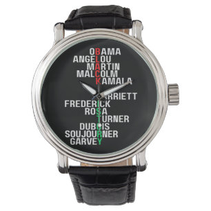 Zwarte Geschiedenis Maand Melanin King Queen Sista Horloge