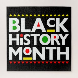 Zwarte Geschiedenis Maand Melanin King Queen Sista Legpuzzel