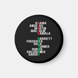 Zwarte Geschiedenis Maand Melanin King Queen Sista Magneet