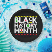 Zwarte Geschiedenis Maand Melanin King Queen Sista Papieren Bordje (Feest)