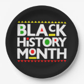 Zwarte Geschiedenis Maand Melanin King Queen Sista Papieren Bordje (Voorkant)