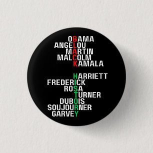 Zwarte Geschiedenis Maand Melanin King Queen Sista Ronde Button 3,2 Cm