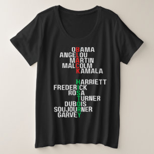 Zwarte geschiedenis Maand Melanin Mannen Vrouwen B Grote Maat T-shirt