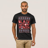 Zwarte geschiedenis Maand Melanin Mannen Vrouwen B T-shirt (Voorkant volledig)