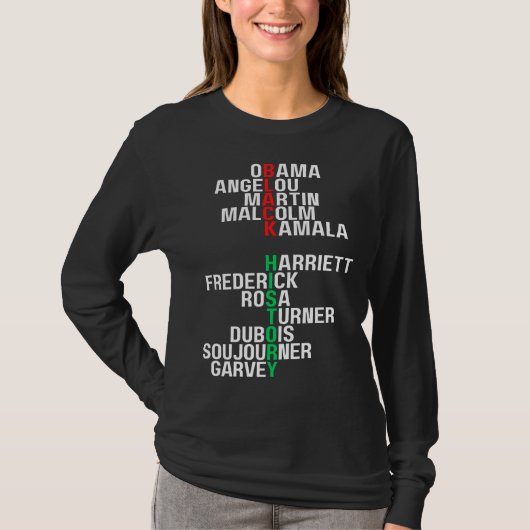 Zwarte geschiedenis Maand Melanin Mannen Vrouwen B T-shirt (Voorkant)