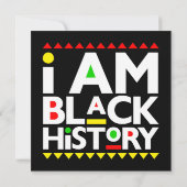 Zwarte Geschiedenis Maand Melanin Mannen Vrouwen K Kaart (Achterkant)