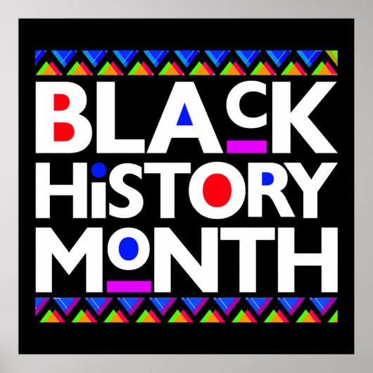 Zwarte Geschiedenis Maand Melanin Mannen Vrouwen K Poster (Voorkant)